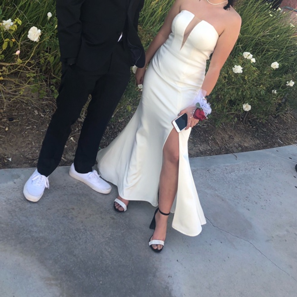 Jovani off white Prom dress